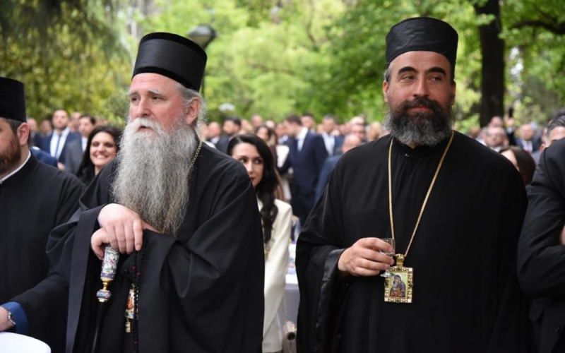 Митрополит Јоаникије и Епископ Методије на свечаном пријему у Вили Горица   